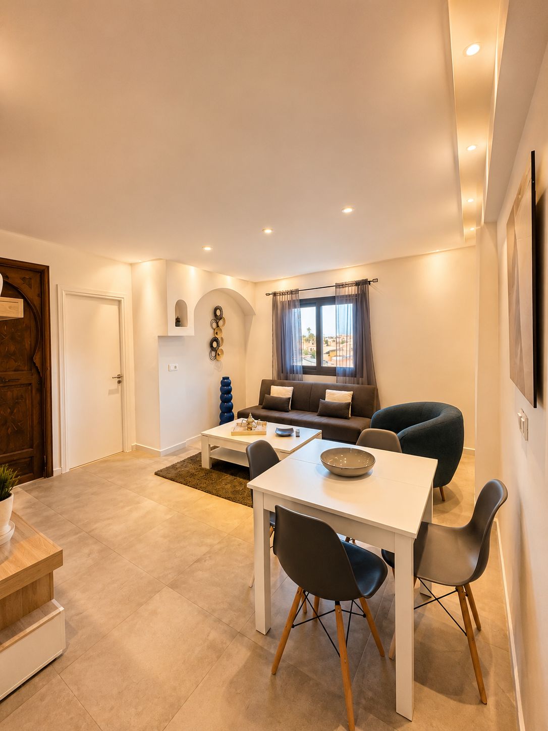 Chambre douce taupe